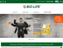 Tablet Screenshot of biolife.com.my